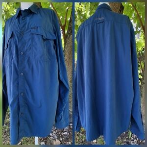 🔥Columbia TITANIUM Shirt Fishing Hiking Vented Size XL EUC
